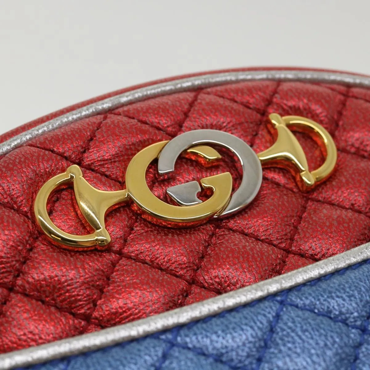 Gucci Trapuntata Camera Lambskin Multicolour Leather Shoulder Bag Bag (Pre-Owned)