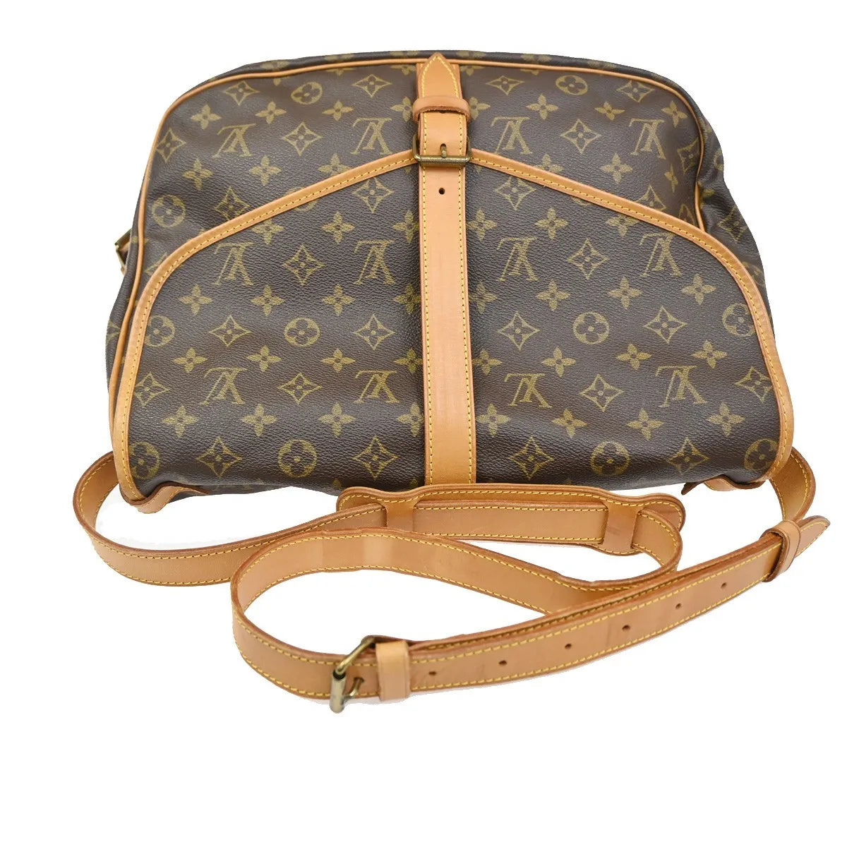 Louis Vuitton Saumur Monogram Canvas Brown Canvas Shoulder Bag Bag (Pre-Owned)