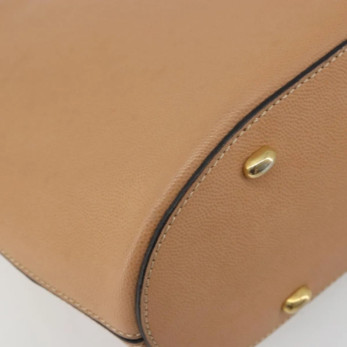 Celine Vintage Leather Beige Leather Shoulder Bag Bag (Pre-Owned)