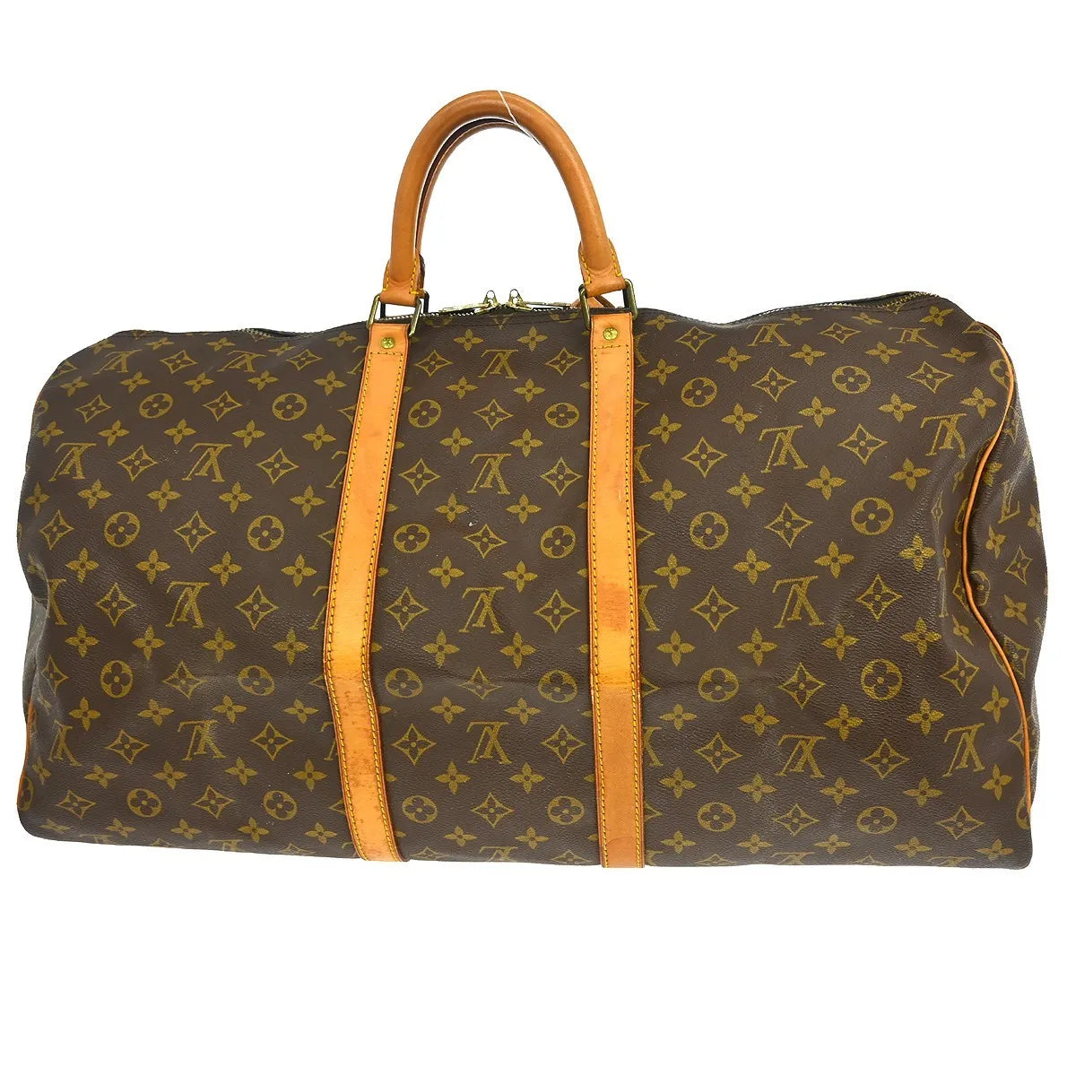 Louis Vuitton Keepall Monogram Canvas Brown Canvas Travel Bag Bag (Pre-Owned)