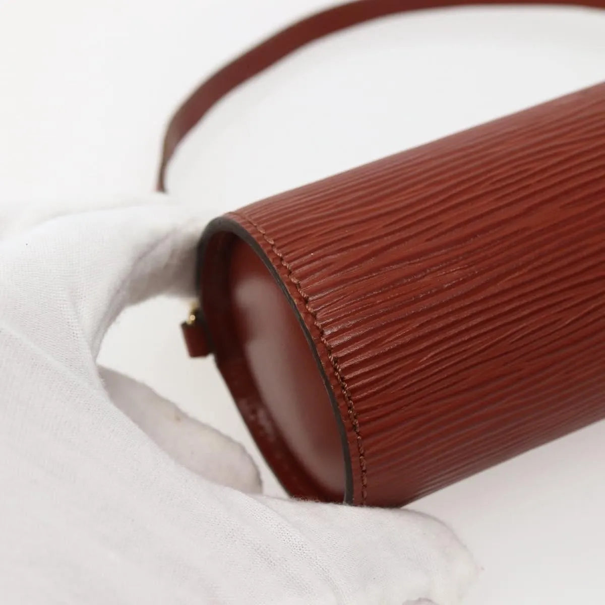 Louis Vuitton Soufflot Pochette Epi Leather Brown Leather Clutche & Pouche Bag (Pre-Owned)