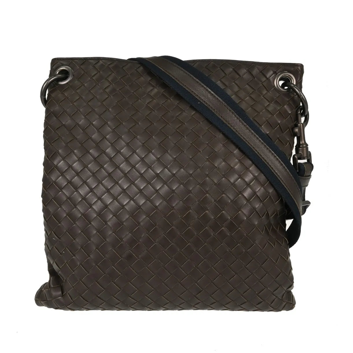 Bottega Veneta Intrecciato Shoulder Leather Brown Leather Shoulder Bag Bag (Pre-Owned)