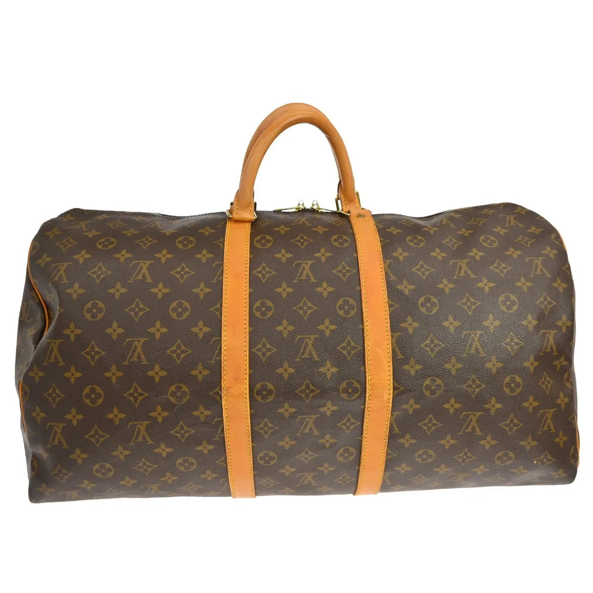 Louis Vuitton Keepall Monogram Canvas Brown Canvas Travel Bag Bag (Pre-Owned)