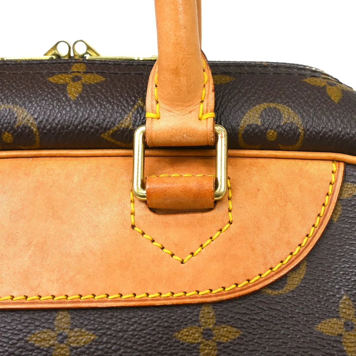 Louis Vuitton Deauville Monogram Canvas Brown Canvas Handbag (Pre-Owned)