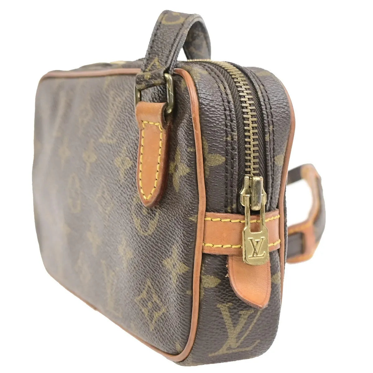 Louis Vuitton Pochette Marly Bandouliere Monogram Canvas Brown Canvas Shoulder Bag Bag (Pre-Owned)