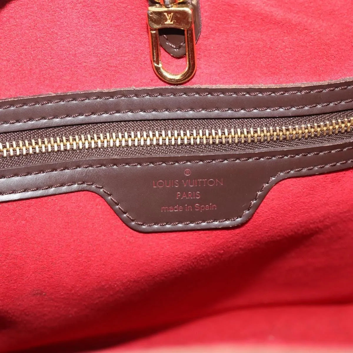 Louis Vuitton Hampstead Damier Brown Canvas Tote Bag Bag (Pre-Owned)