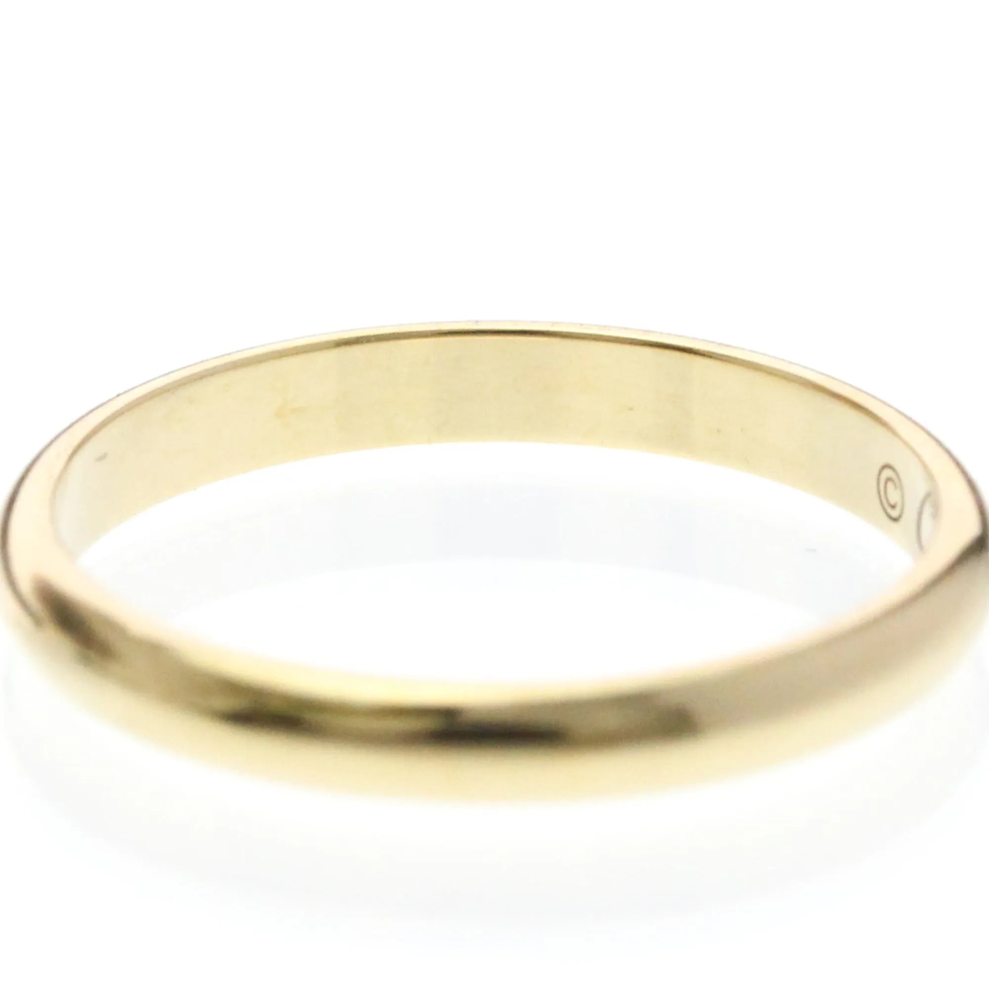 Cartier 1895 Wedding Band 18K Yellow Gold Gold Yellow_Gold Ring Jewelry (Pre-Owned)
