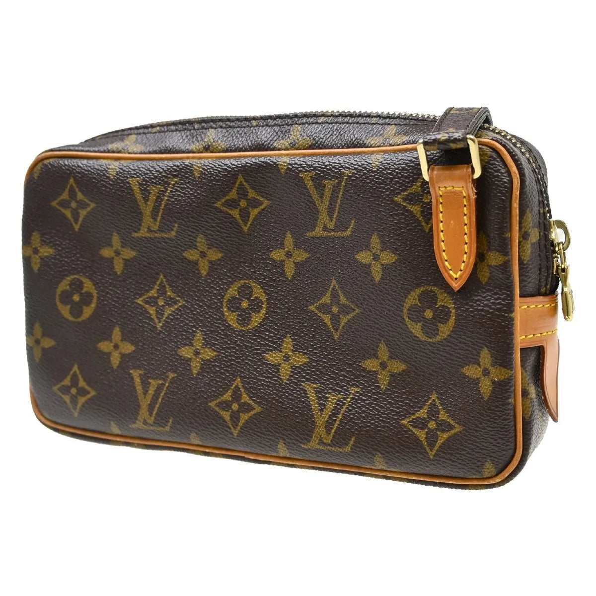 Louis Vuitton Pochette Marly Bandouliere Monogram Canvas Brown Canvas Shoulder Bag Bag (Pre-Owned)
