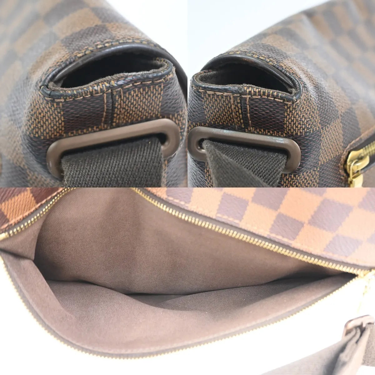Louis Vuitton Brooklyn Damier Brown Canvas Shoulder Bag Bag (Pre-Owned)