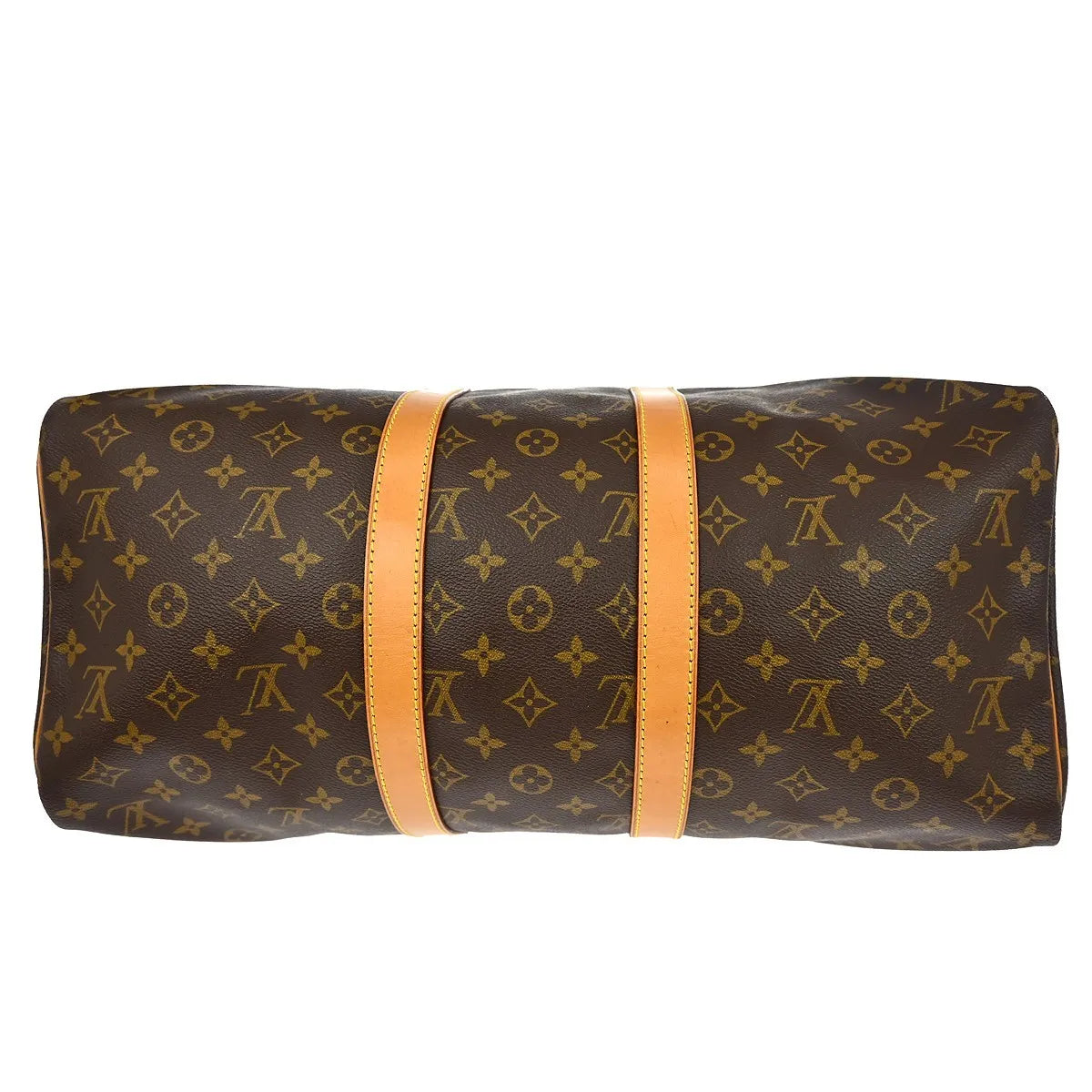 Louis Vuitton Keepall Bag Monogram Canvas Brown Canvas Travel Bag Bag (Pre-Owned)
