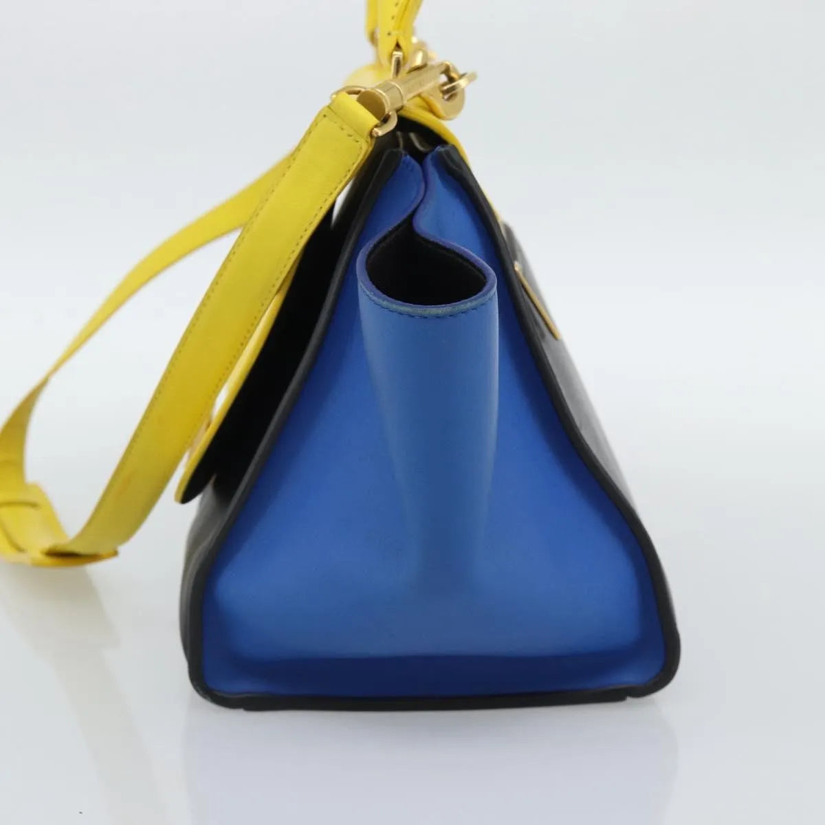 Celine Tricolor Trapeze Leather Multicolour Leather Handbag (Pre-Owned)
