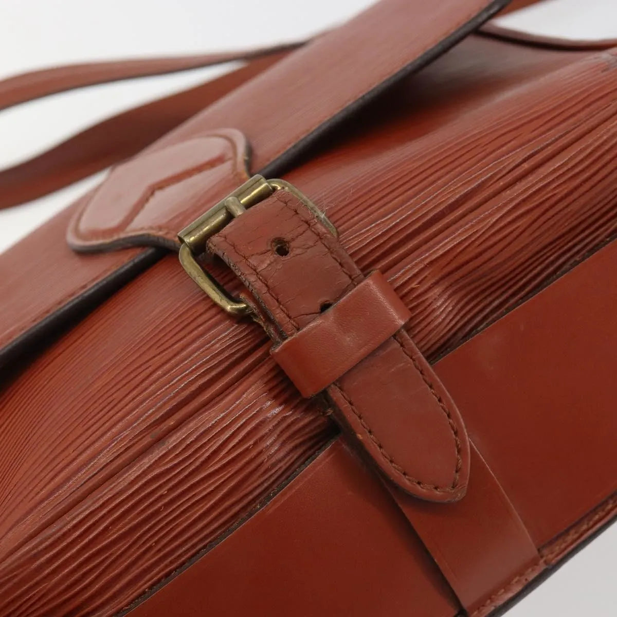 Louis Vuitton Cartouchiere Epi Leather Brown Leather Shoulder Bag Bag (Pre-Owned)