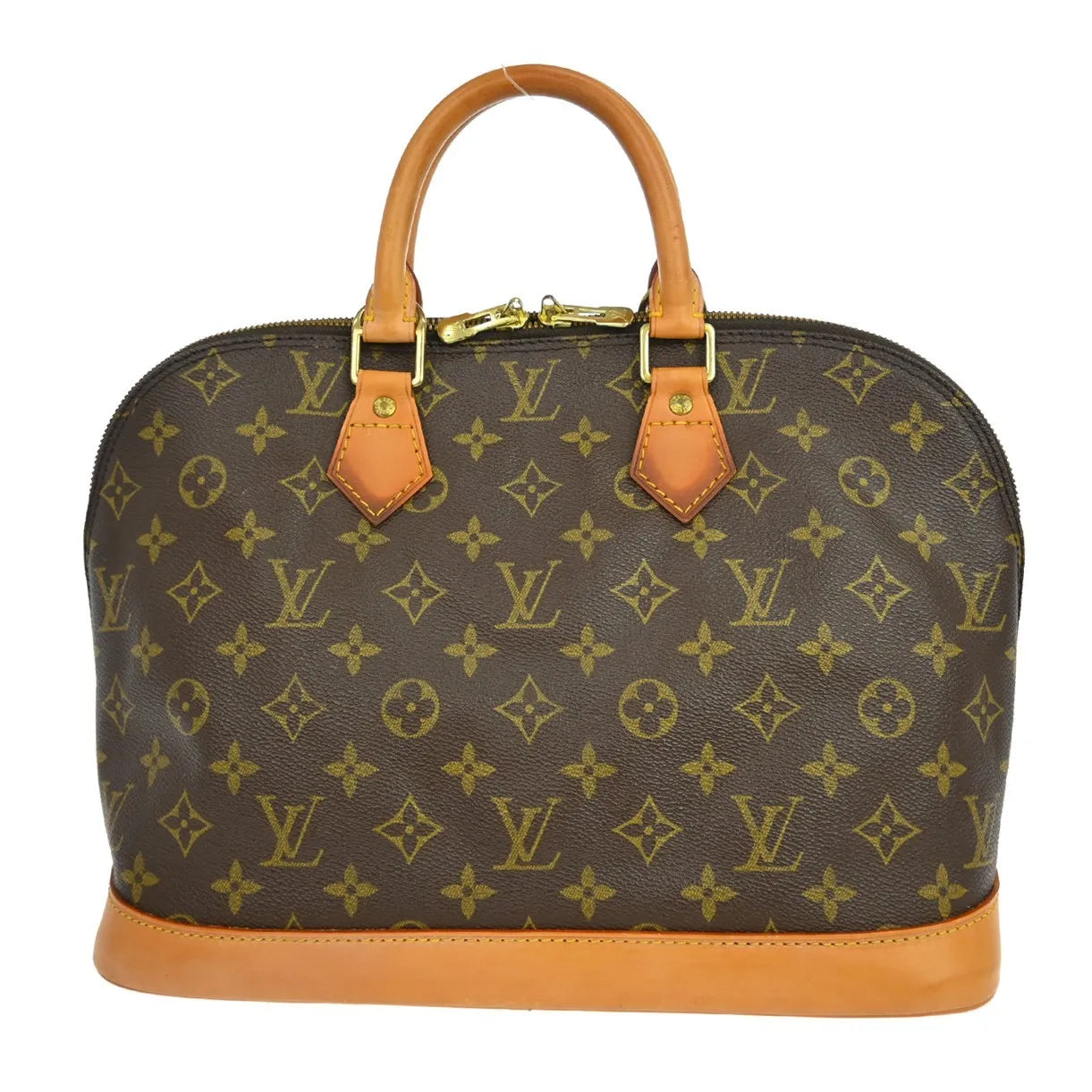 Louis Vuitton Vintage Alma Monogram Canvas Brown Canvas Handbag (Pre-Owned)