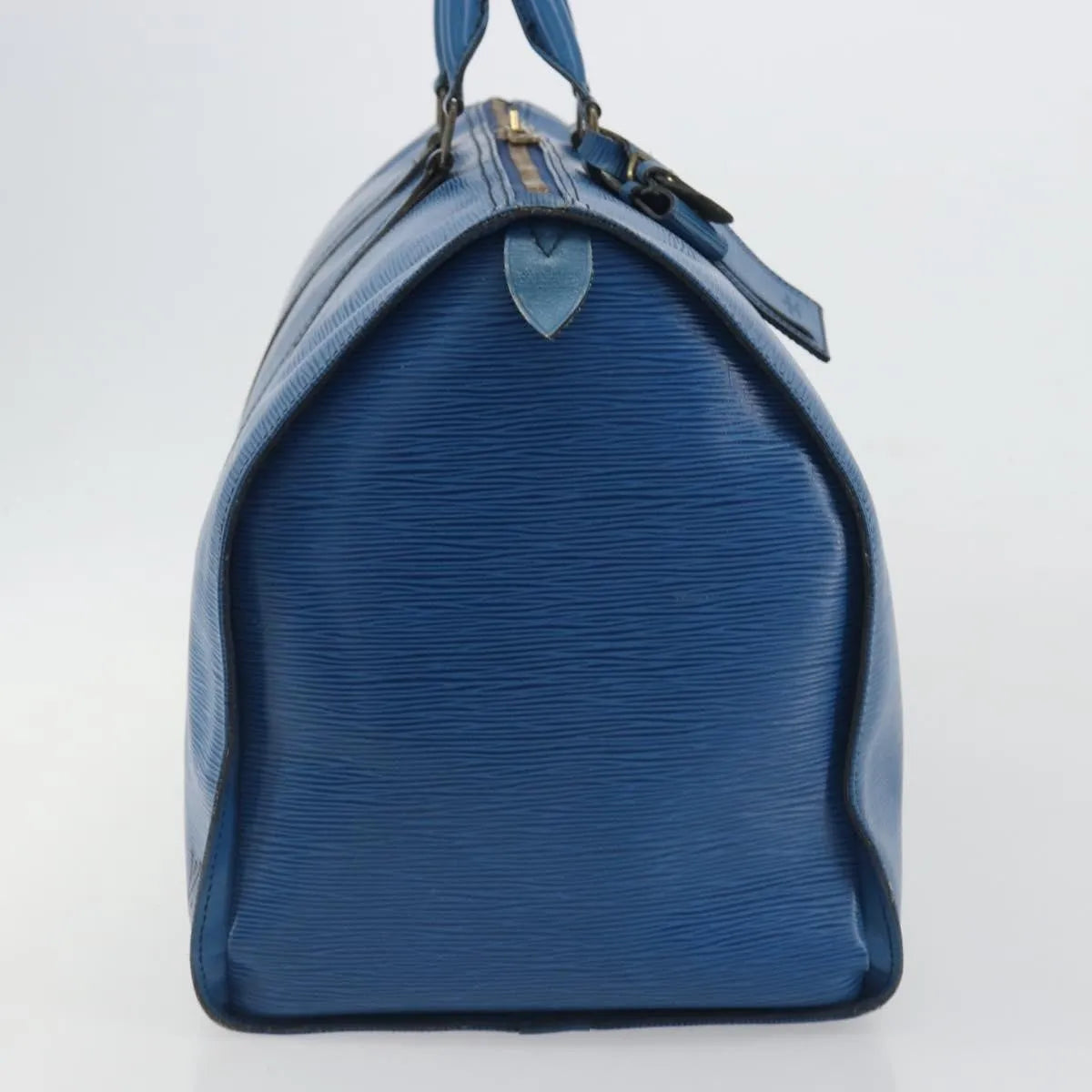 Louis Vuitton Keepall Epi Blue Leather Travel Bag Bag (Pre-Owned)