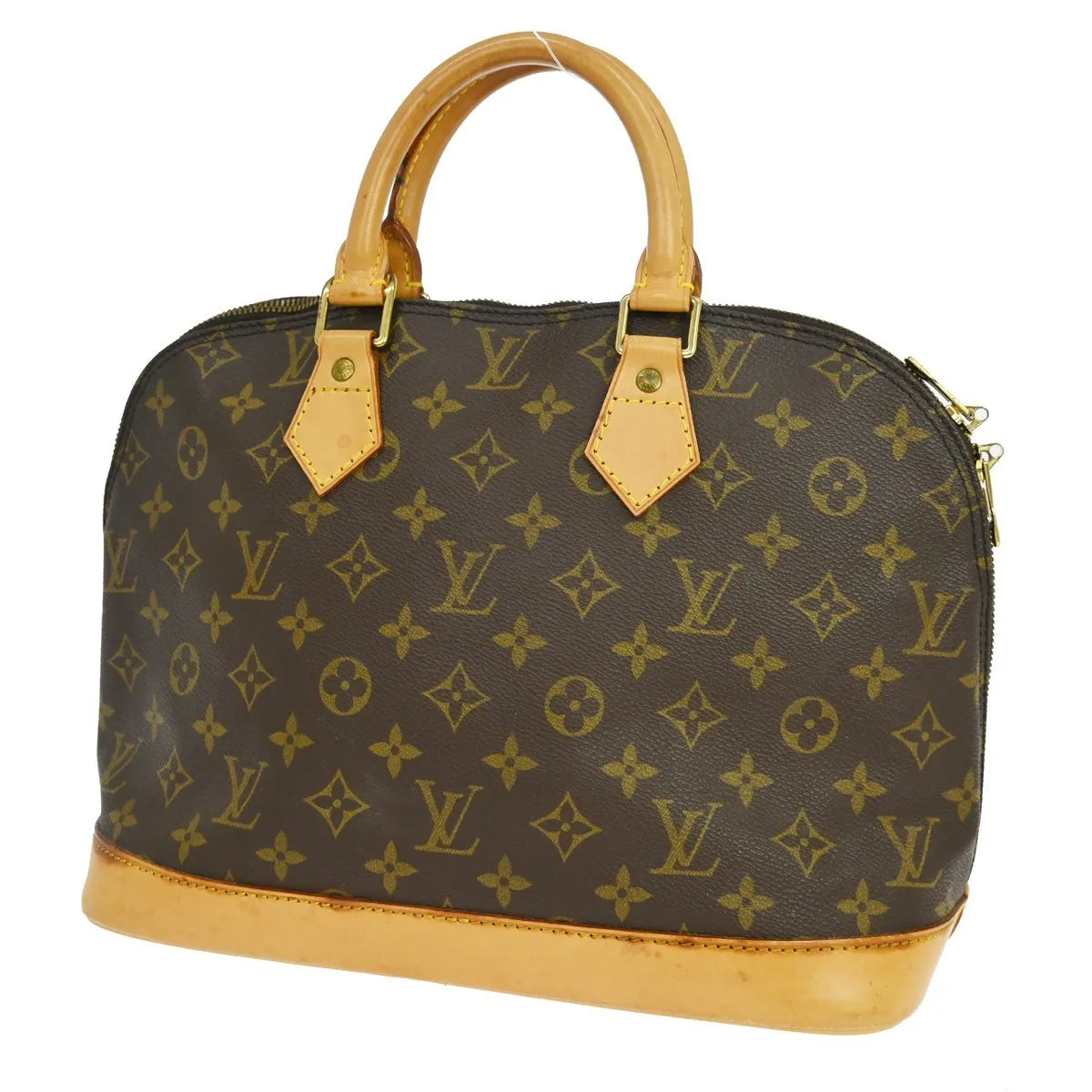 Louis Vuitton Alma Monogram Brown Canvas Handbag (Pre-Owned)