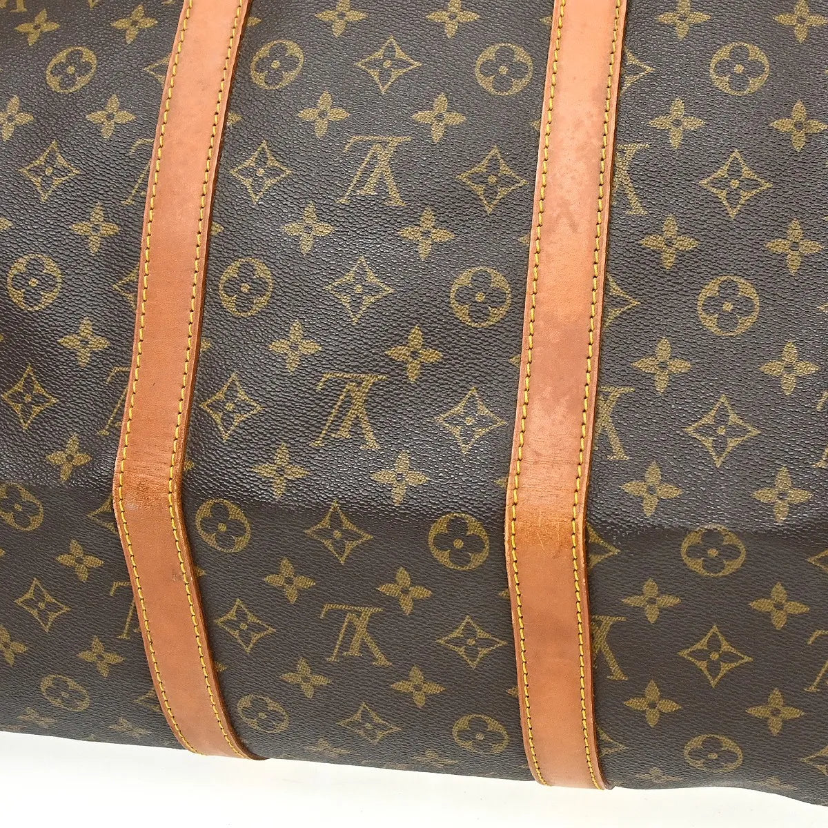 Louis Vuitton Keepall Monogram Brown Canvas Travel Bag Bag (Pre-Owned)