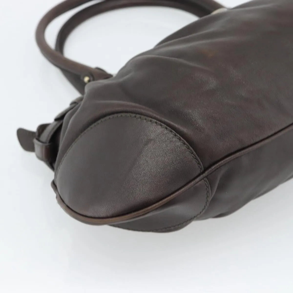 Salvatore Ferragamo Marisa Leather Brown Leather Handbag (Pre-Owned)