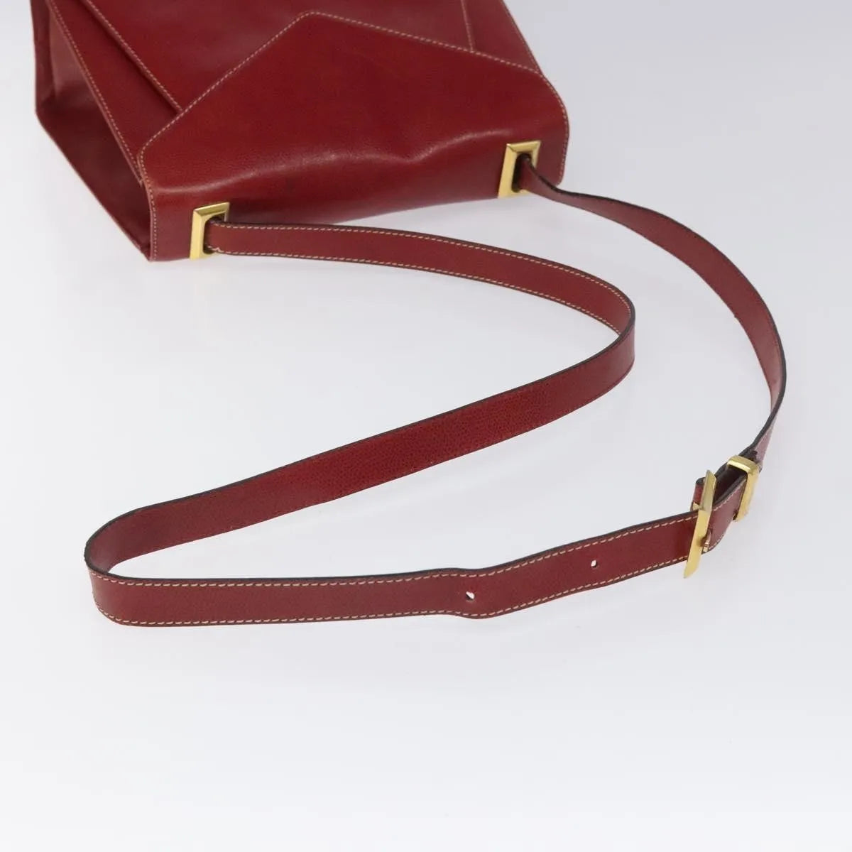 Salvatore Ferragamo Vintage Leather Red Leather Shoulder Bag Bag (Pre-Owned)