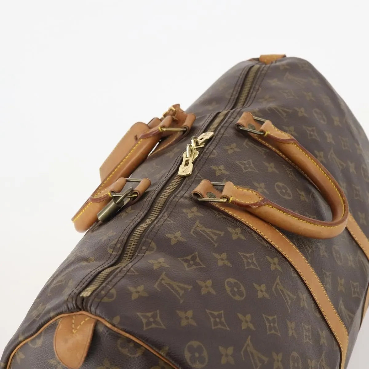 Louis Vuitton Keepall Monogram Canvas Brown Canvas Travel Bag Bag (Pre-Owned)