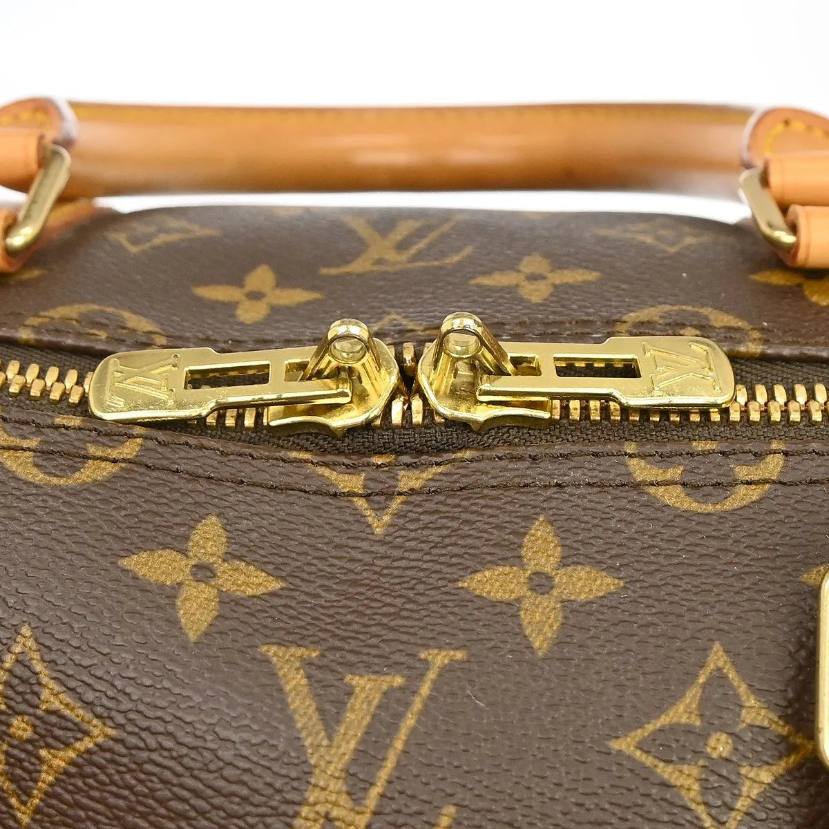Louis Vuitton Keepall Bandouliere Bag Monogram Canvas Brown Canvas Travel Bag Bag (Pre-Owned)