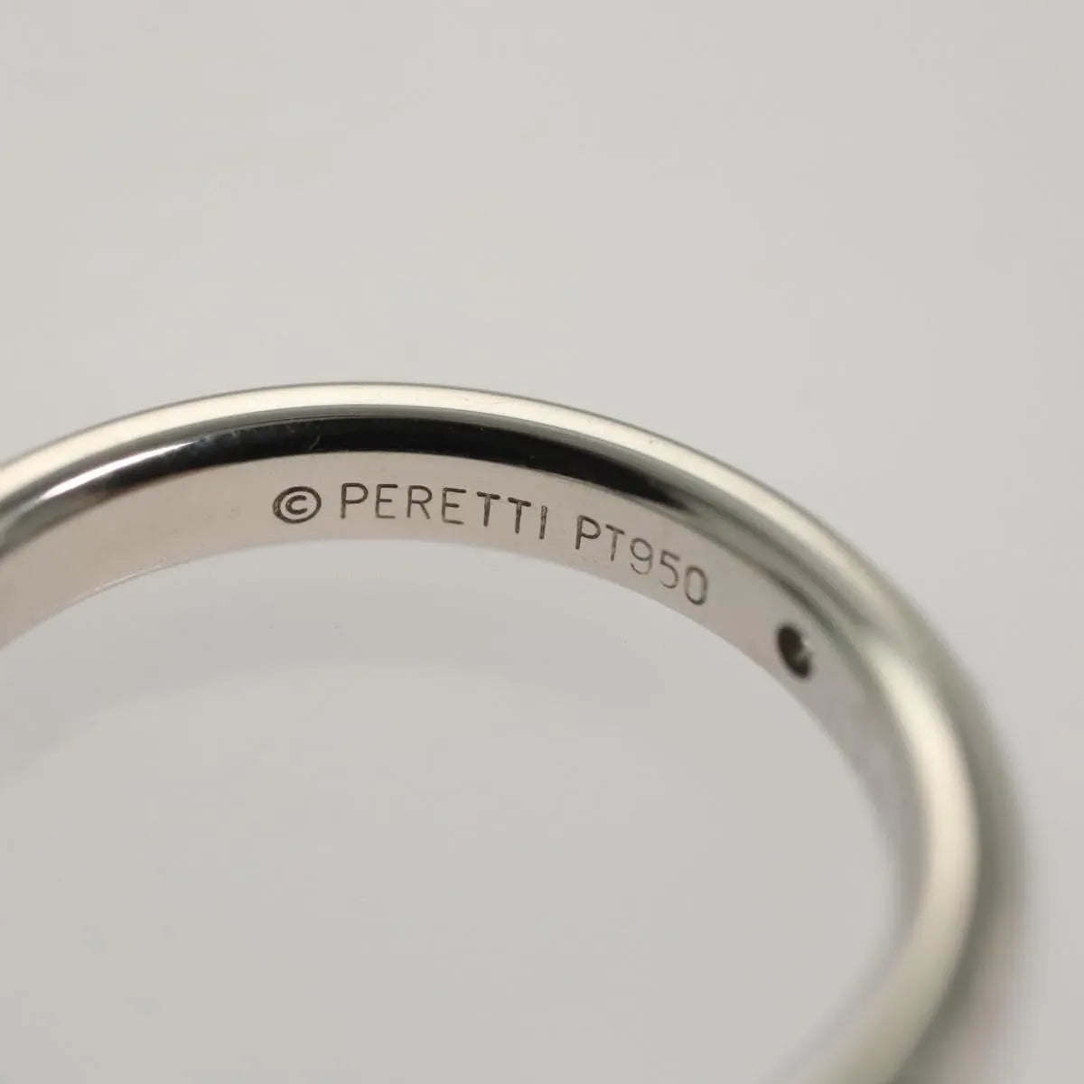 Tiffany & Co. Elsa Peretti Band Platinum Silver Platinum Ring Jewelry (Pre-Owned)