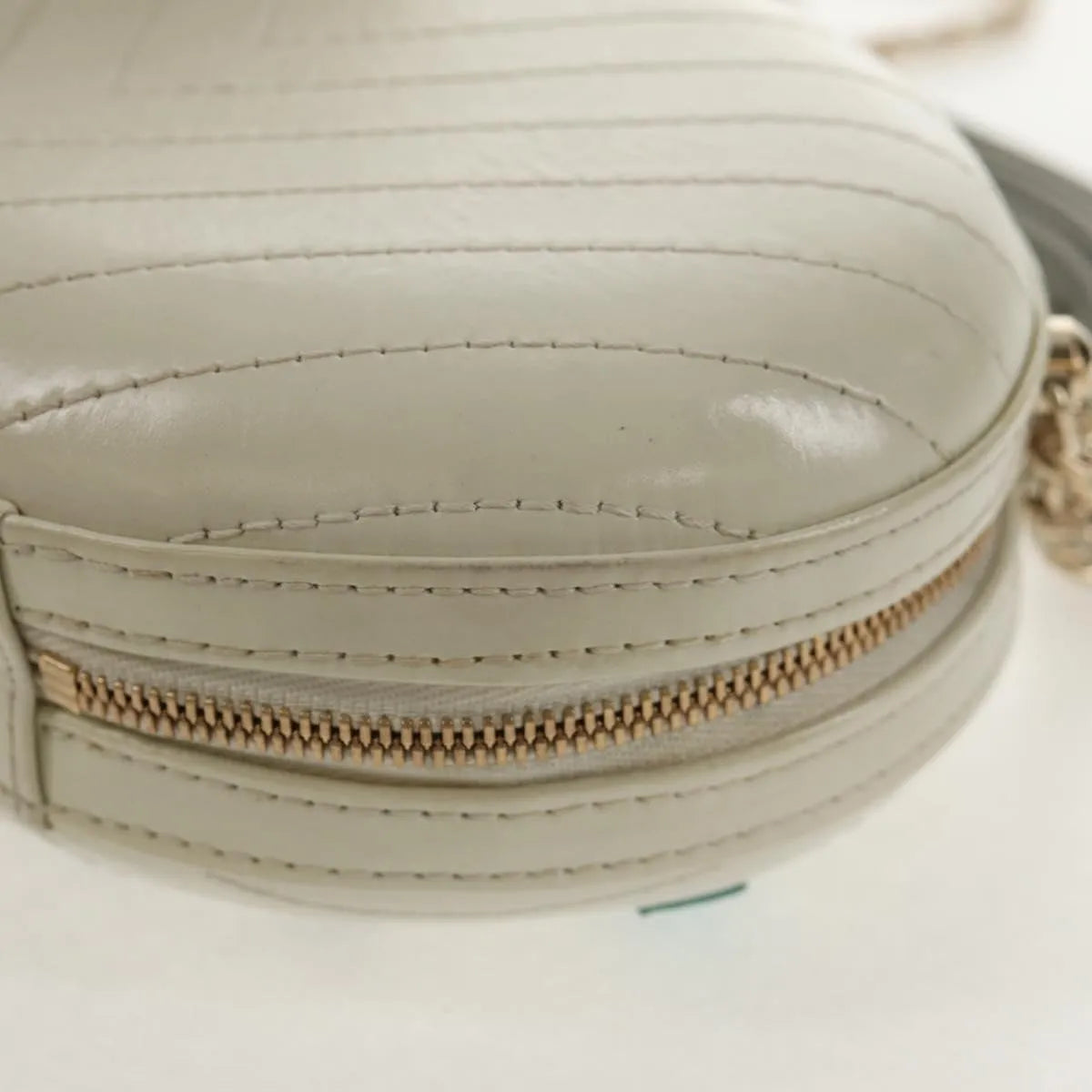 Chanel La Pausa Evening Chevron Lambskin With Applique White Leather Shoulder Bag Bag (Pre-Owned)