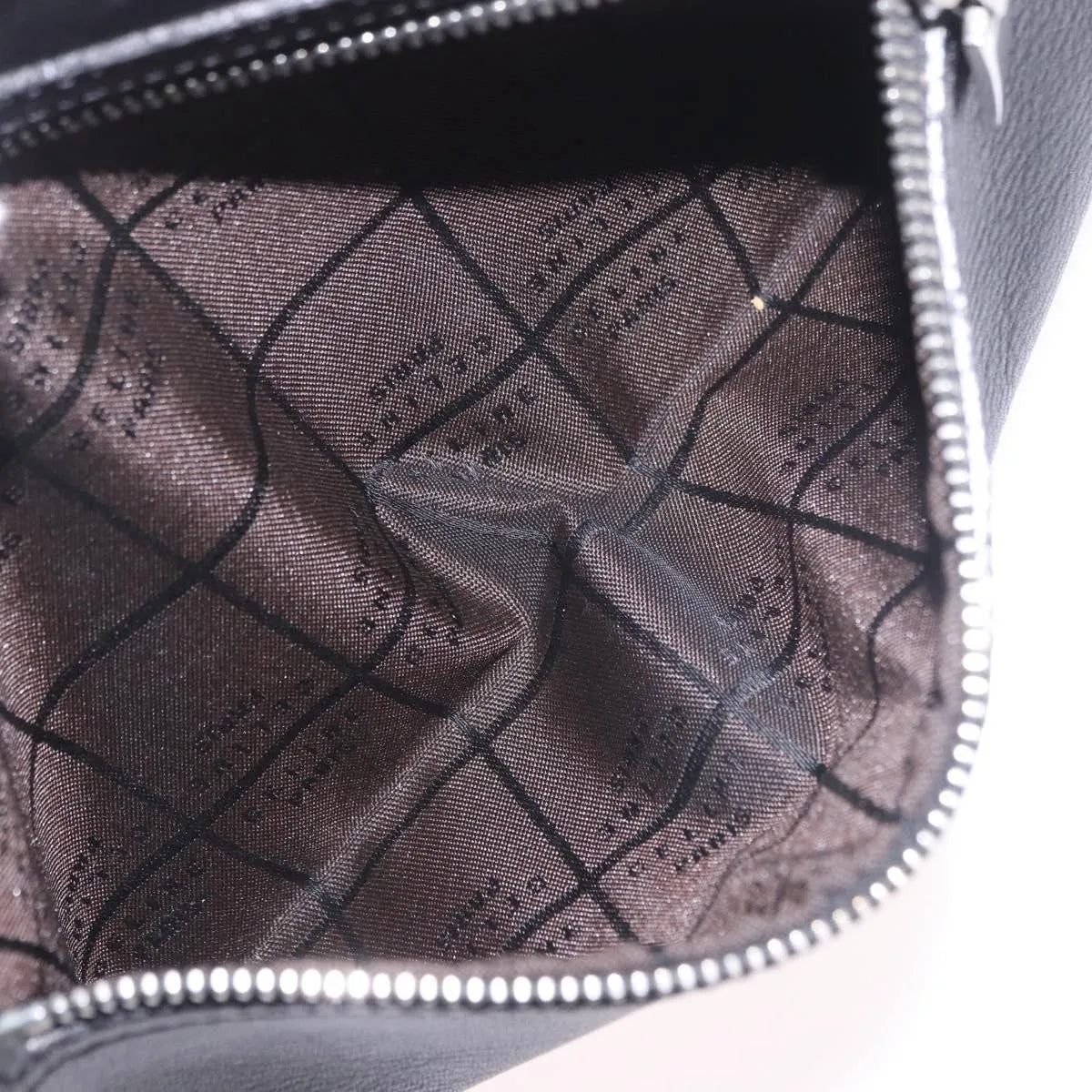 Celine Vintage Zip Wristlet Clutch Leather Black Leather Clutche & Pouche Bag (Pre-Owned)