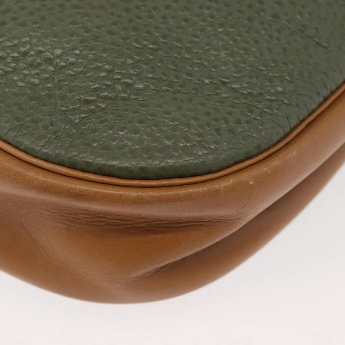 Christian Dior Cd Shoulder Bag Leather Green Leather Shoulder Bag Bag (Pre-Owned)