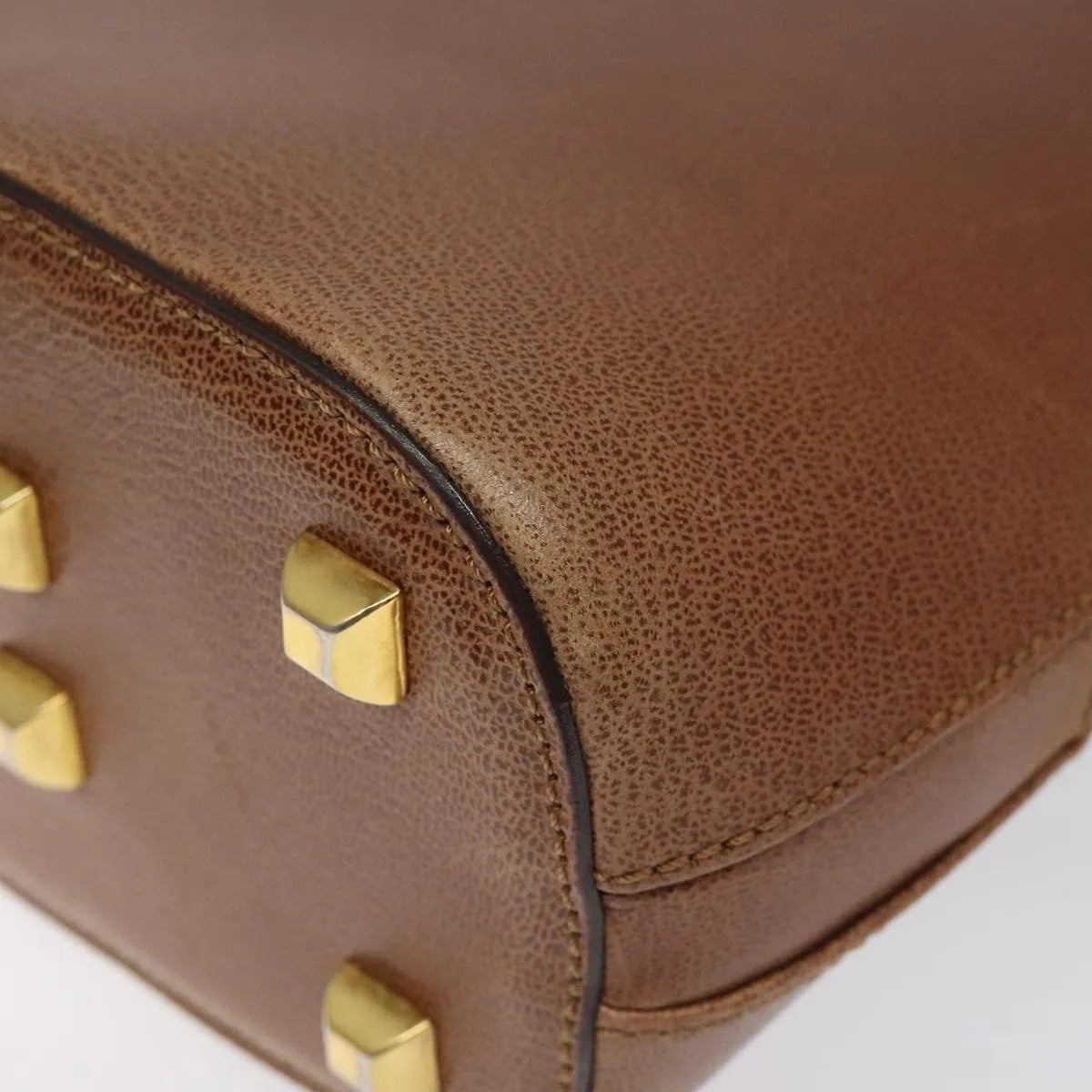 Salvatore Ferragamo Vintage Leather Brown Leather Shoulder Bag Bag (Pre-Owned)