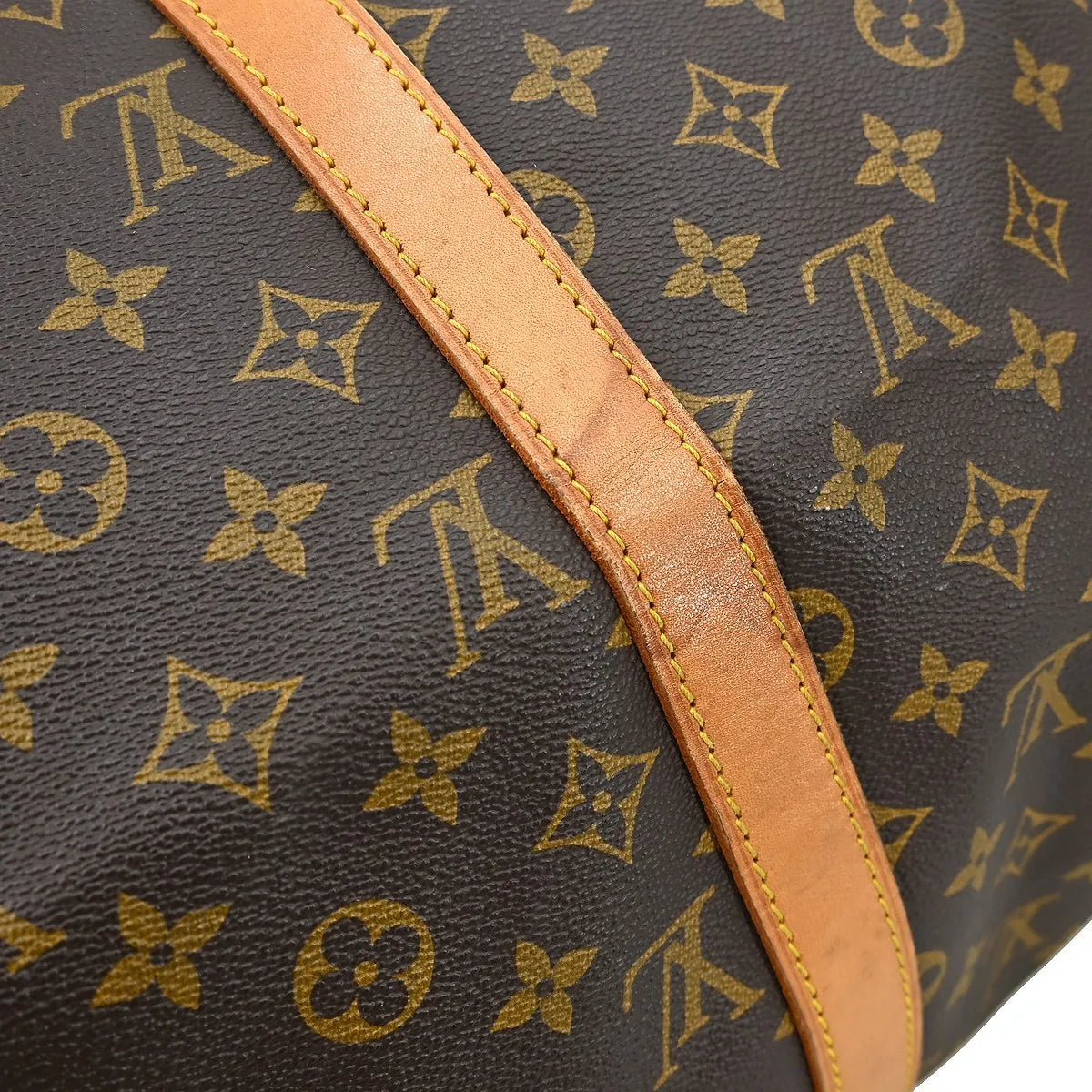 Louis Vuitton Keepall Bag Monogram Canvas Brown Canvas Travel Bag Bag (Pre-Owned)