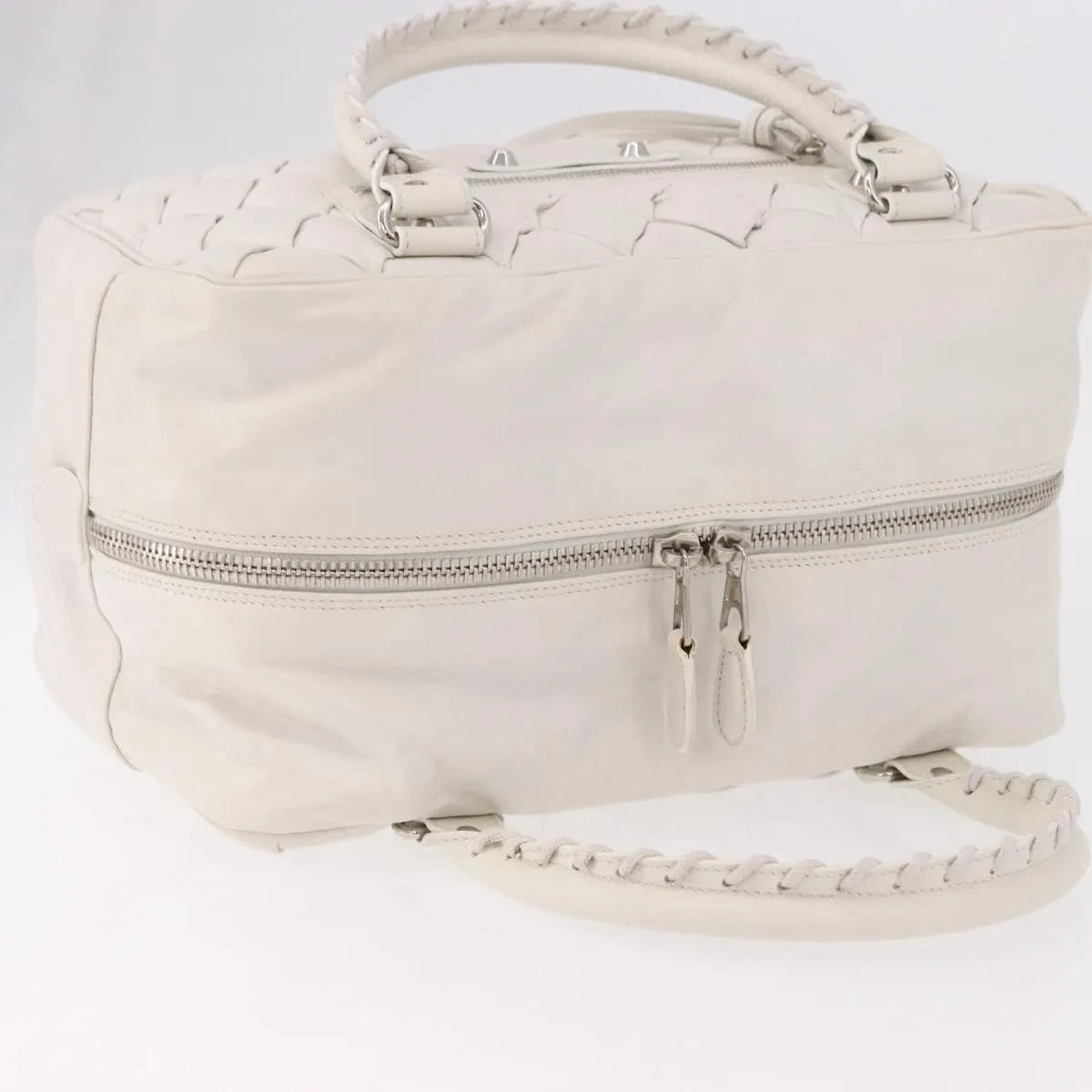 Balenciaga Matelasse Leather White Leather Handbag (Pre-Owned)