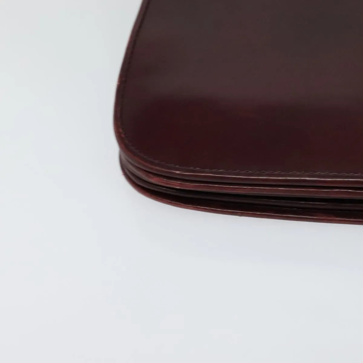 Bally Vintage Leather Burgundy Leather Shoulder Bag Bag (Pre-Owned)