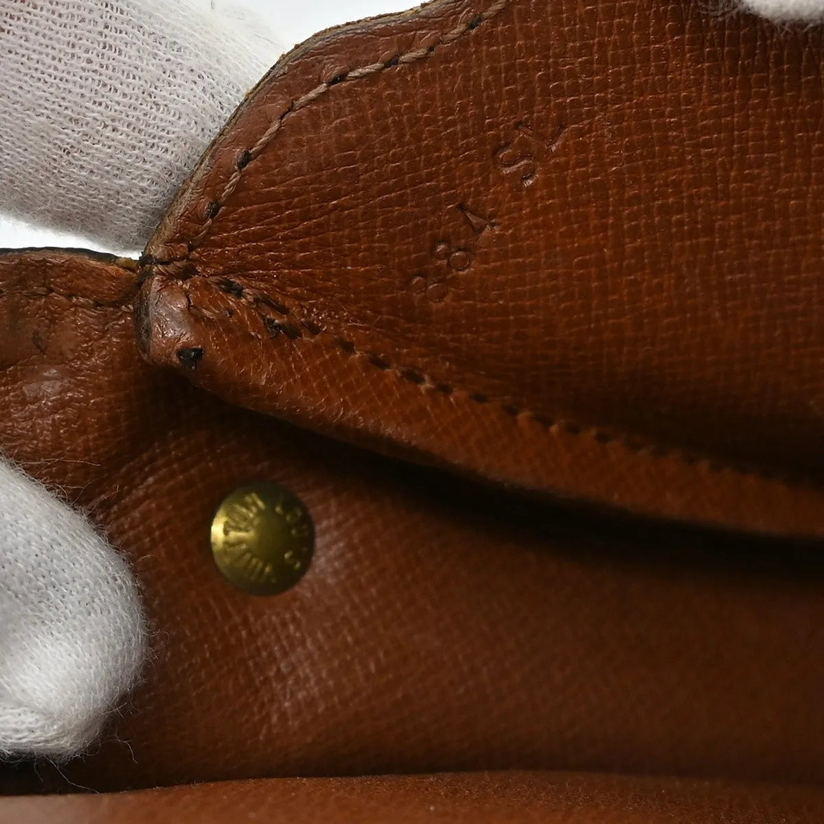 Louis Vuitton Cartouchiere Monogram Canvas Brown Canvas Shoulder Bag Bag (Pre-Owned)