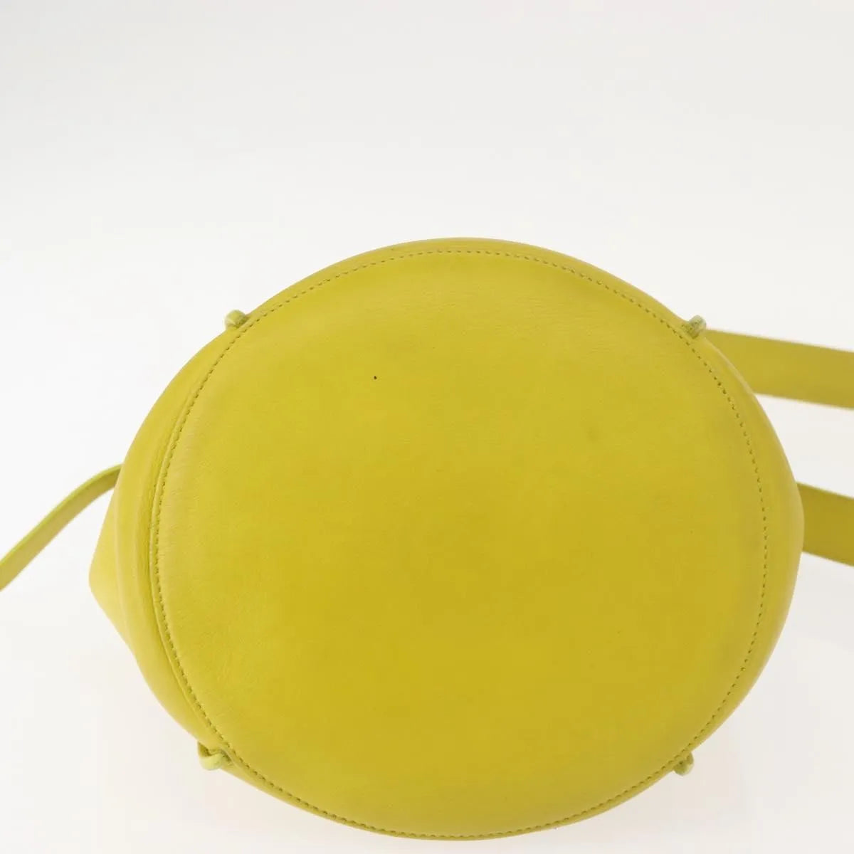 Celine Long Strap Big Bag Bucket Leather Yellow Leather Shoulder Bag Bag (Pre-Owned)
