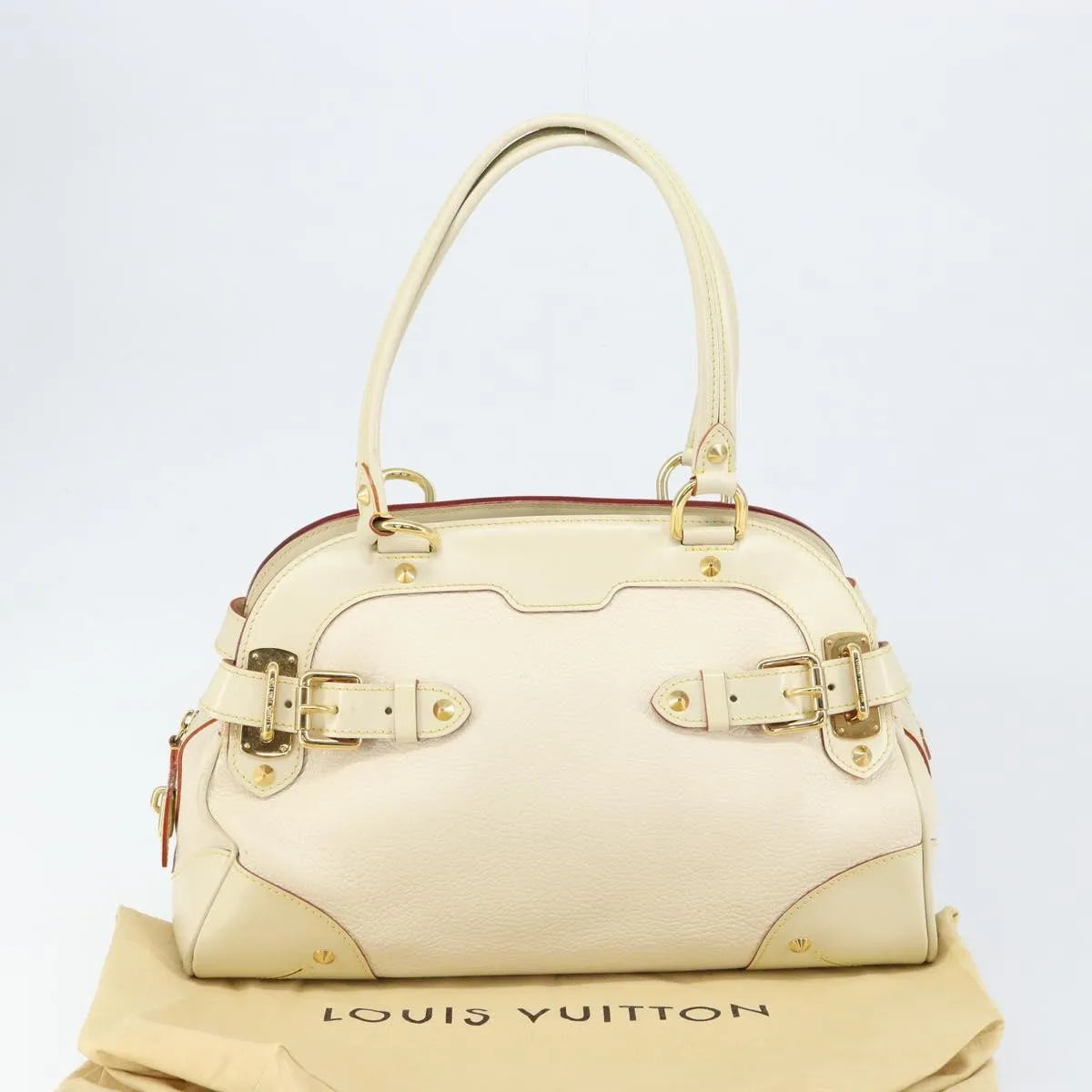 Louis Vuitton Suhali Le Radieux Leather White Leather Handbag (Pre-Owned)
