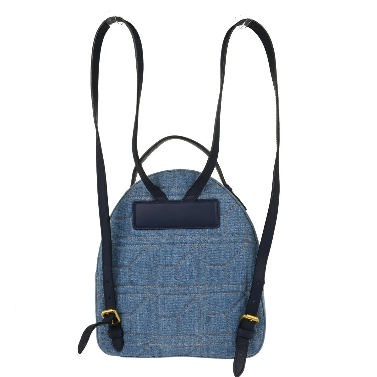 Gucci Backpack Embellished Wool Blue Denim_Jeans Backpack Bag (Pre-Owned)