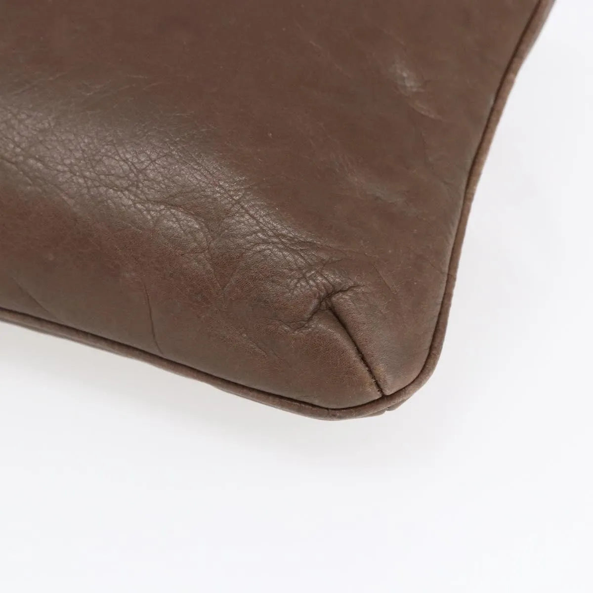Celine Vintage Leather Brown Leather Shoulder Bag Bag (Pre-Owned)
