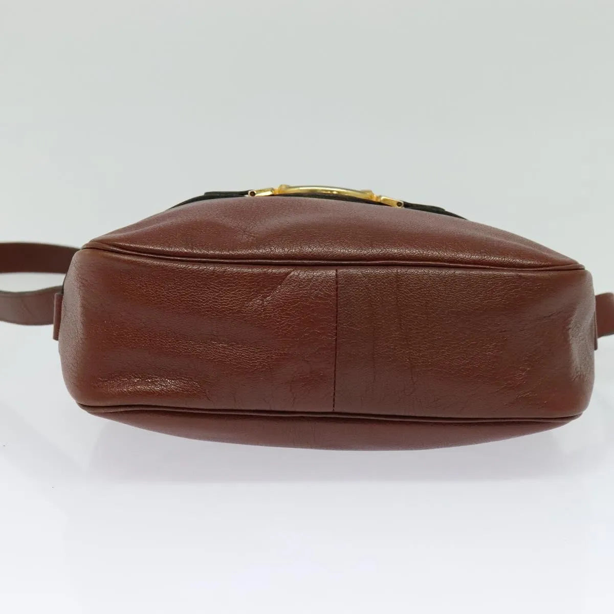 Christian Dior Vintage Leather Brown Leather Shoulder Bag Bag (Pre-Owned)
