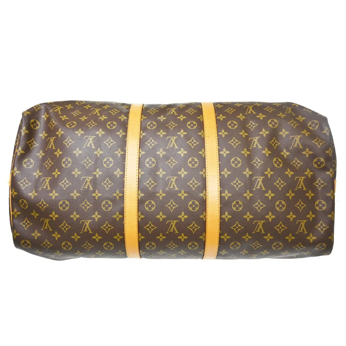 Louis Vuitton Keepall Bandouliere Monogram Canvas Brown Canvas Travel Bag Bag (Pre-Owned)