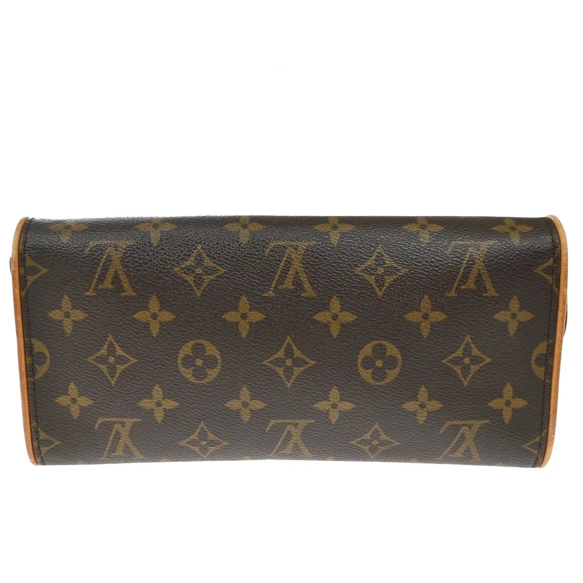 Louis Vuitton Twin Monogram Brown Leather Clutche & Pouche Bag (Pre-Owned)