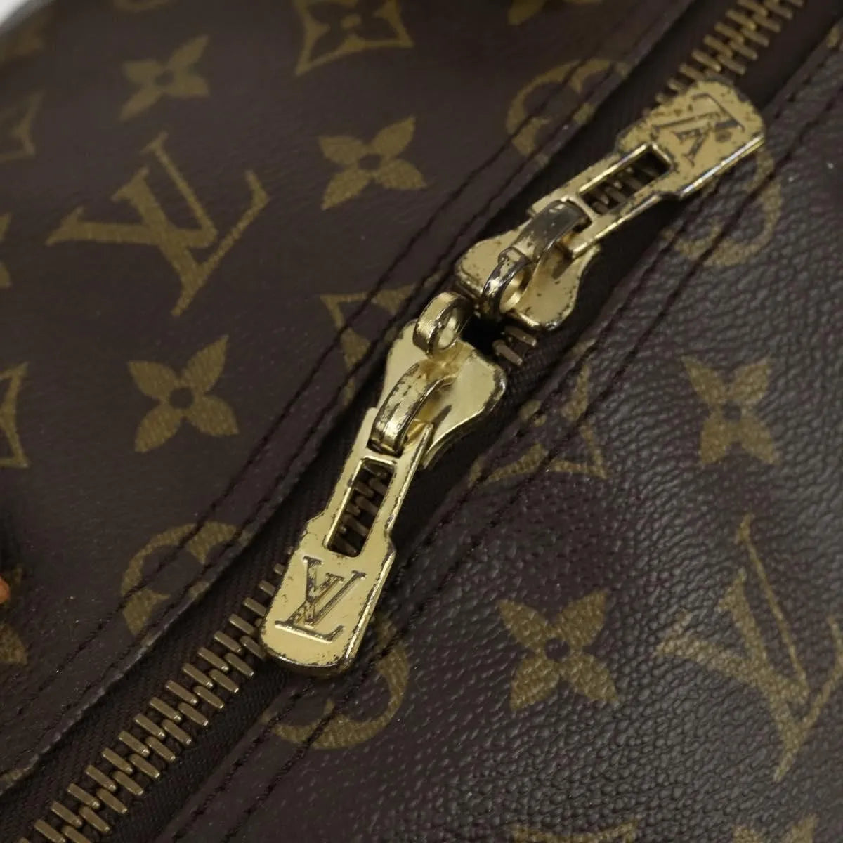 Louis Vuitton Keepall Bag Monogram Canvas Brown Canvas Travel Bag Bag (Pre-Owned)