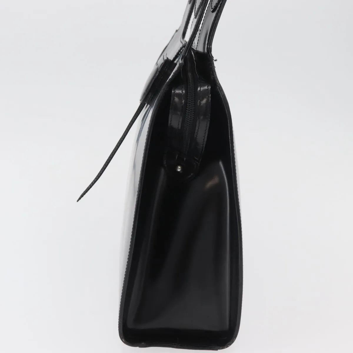 Salvatore Ferragamo Gancini Tote Patent Leather Black Patent_Leather Tote Bag Bag (Pre-Owned)
