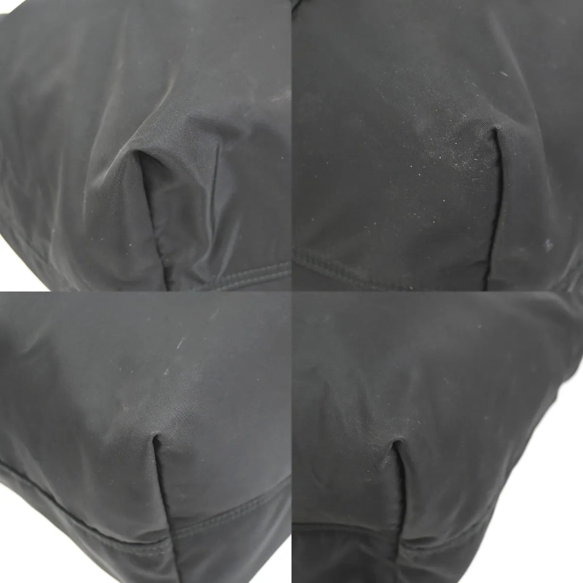 Prada Etiquette Tote Tessuto Black Nylon Tote Bag Bag (Pre-Owned)