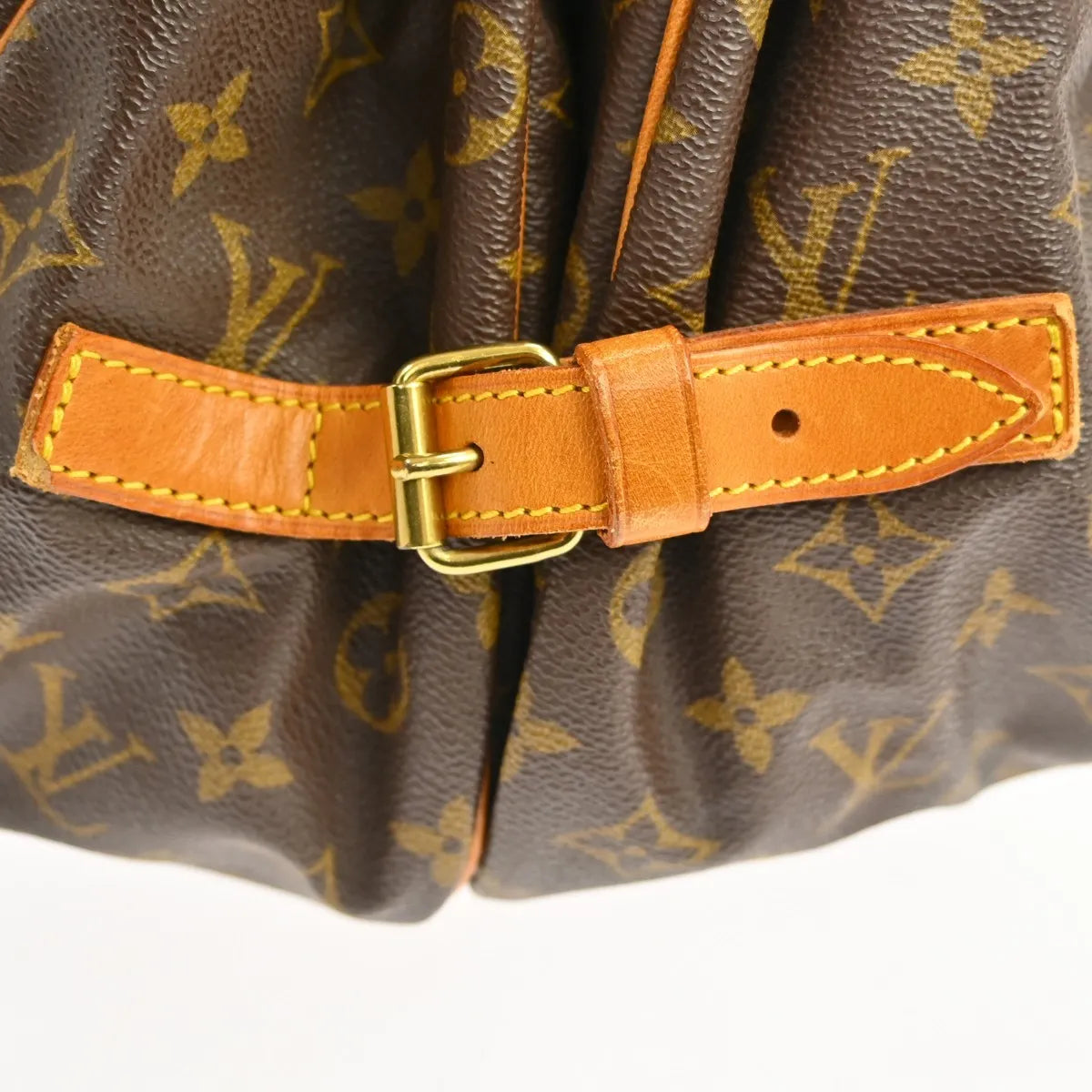 Louis Vuitton Saumur Monogram Canvas Brown Canvas Shoulder Bag Bag (Pre-Owned)