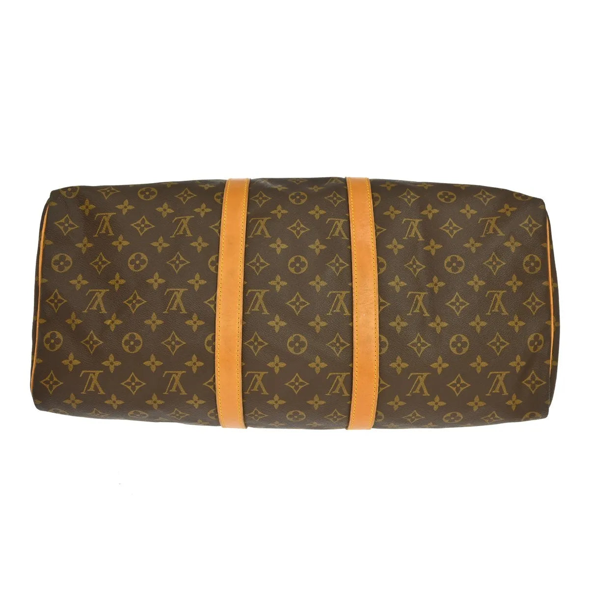 Louis Vuitton Keepall Monogram Brown Canvas Travel Bag Bag (Pre-Owned)