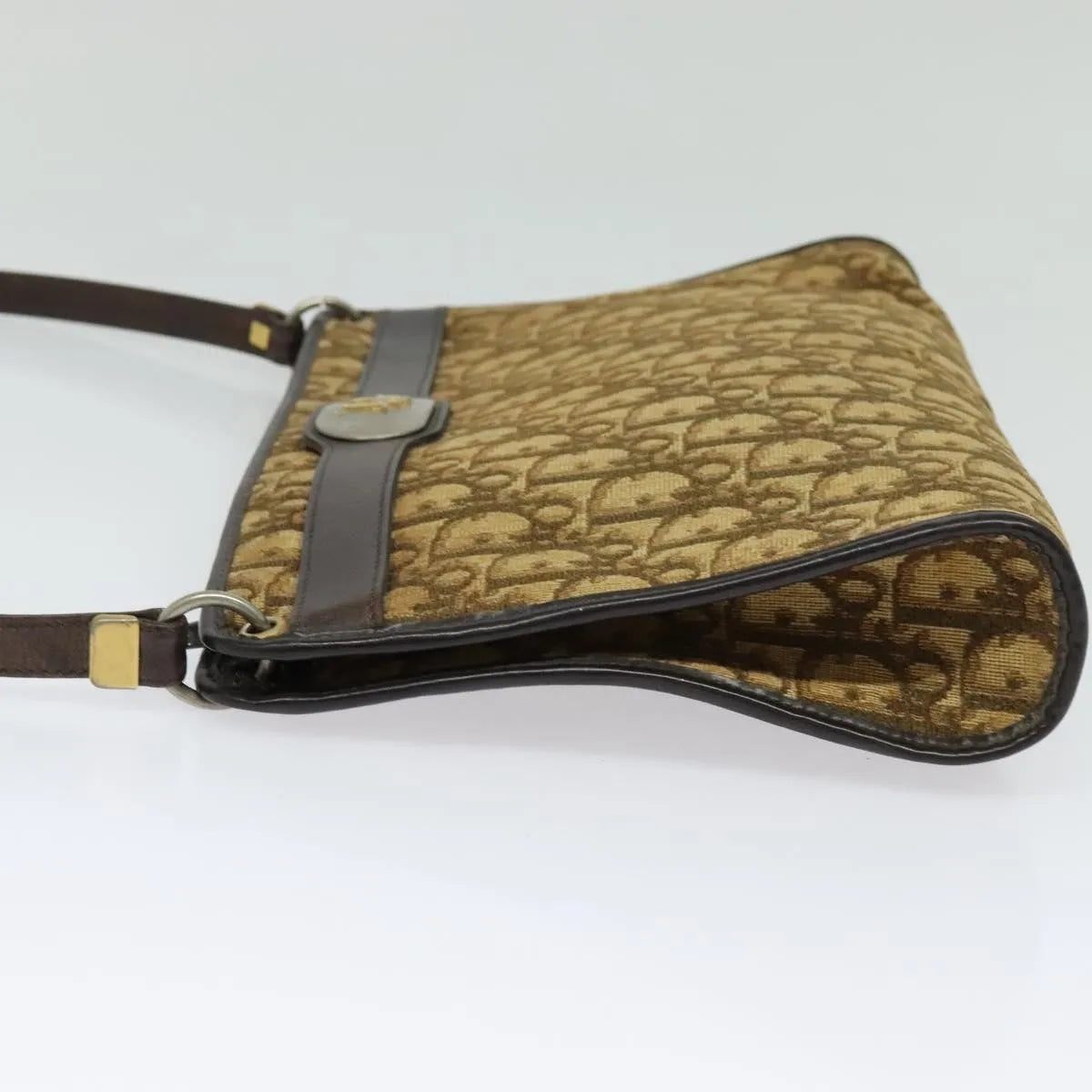 Christian Dior Vintage Trotter Canvas Brown Canvas Shoulder Bag Bag (Pre-Owned)