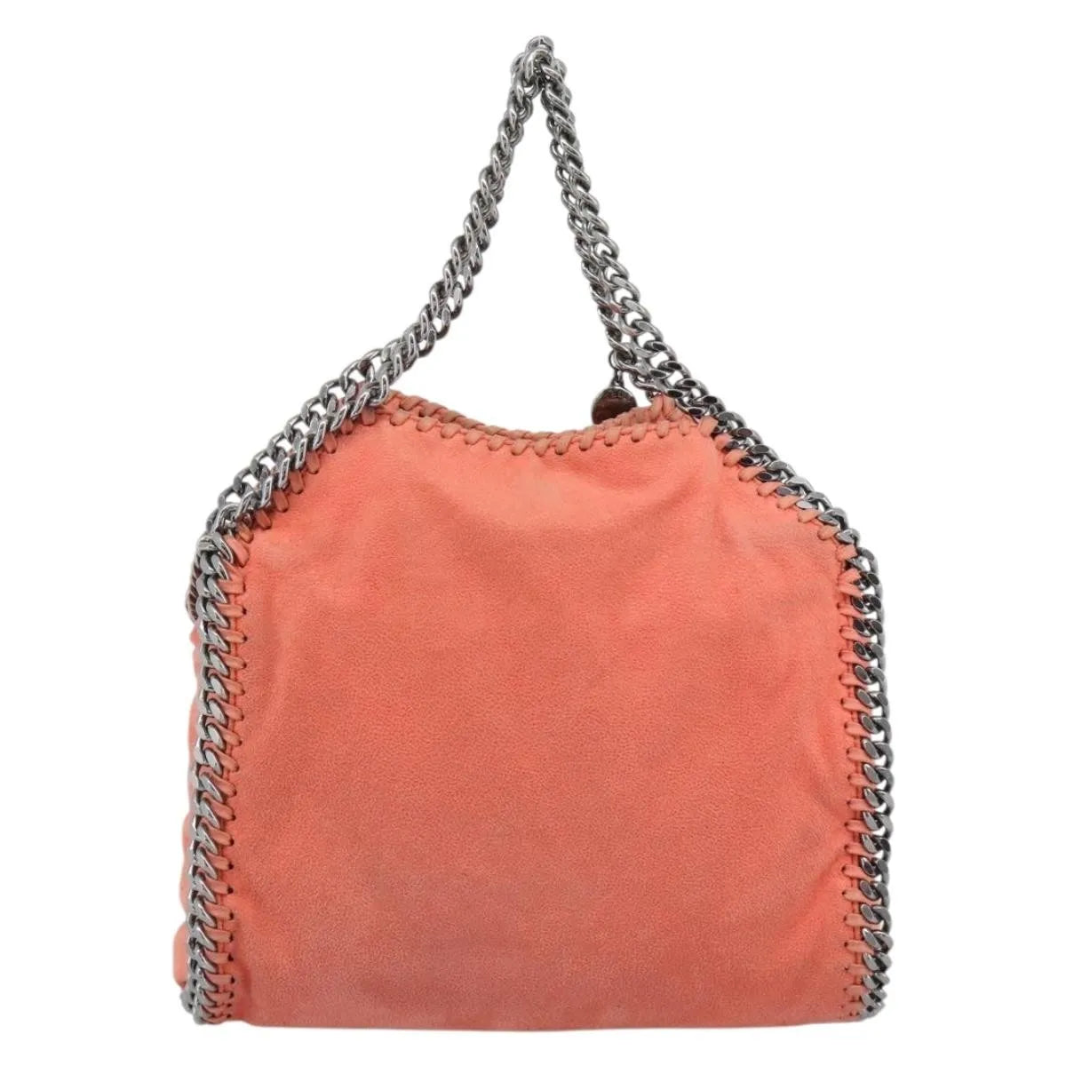 Stella Mccartney Falabella Fold Over Faux Leather Orange Polyester Shoulder Bag Bag (Pre-Owned)