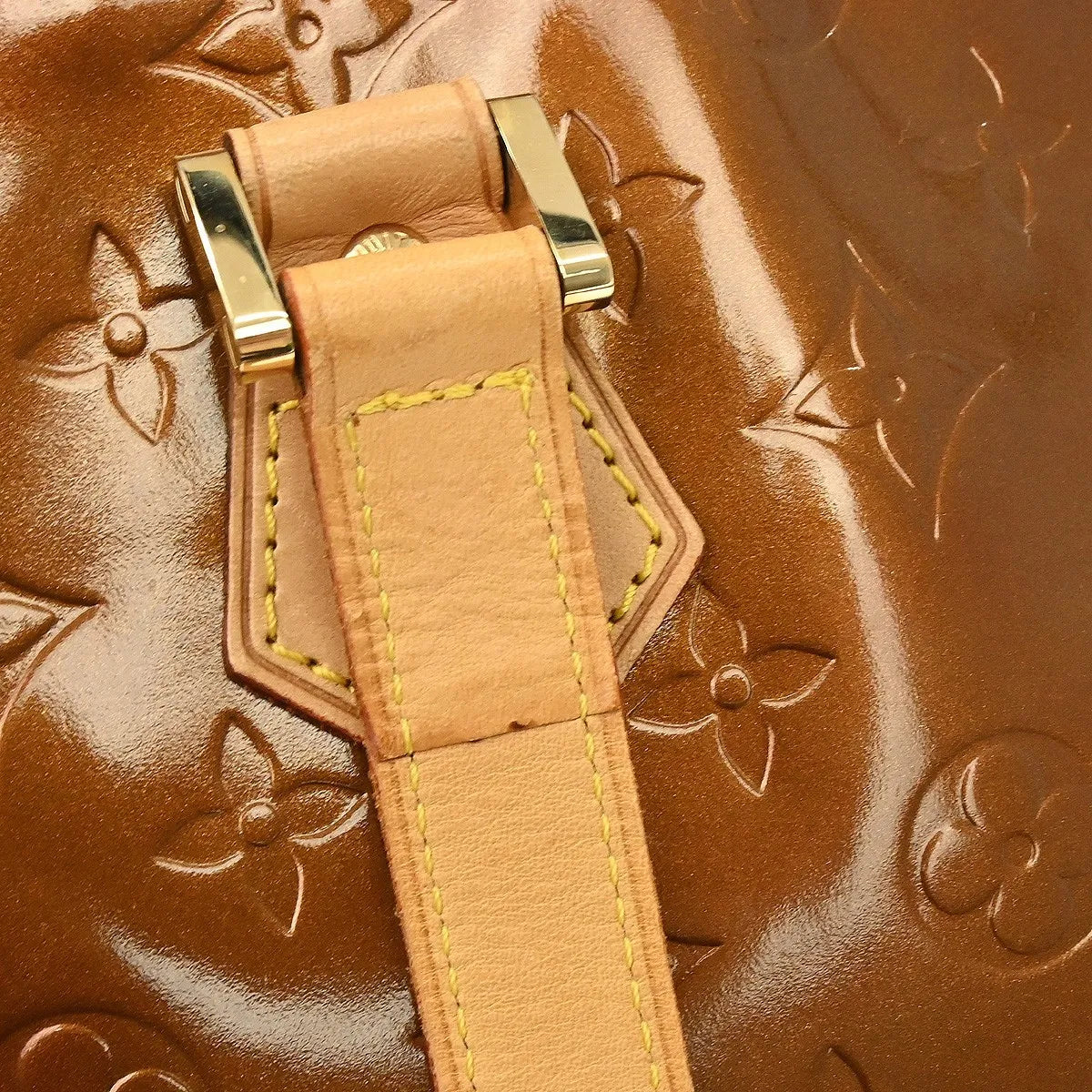 Louis Vuitton Houston Monogram Vernis Brown Patent_Leather Tote Bag Bag (Pre-Owned)
