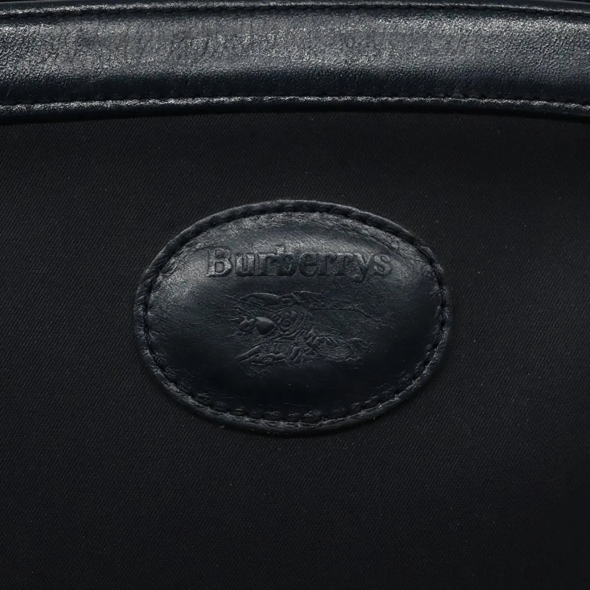 Burberry Vintage Canvas Navy Canvas Shoulder Bag Bag (Pre-Owned)