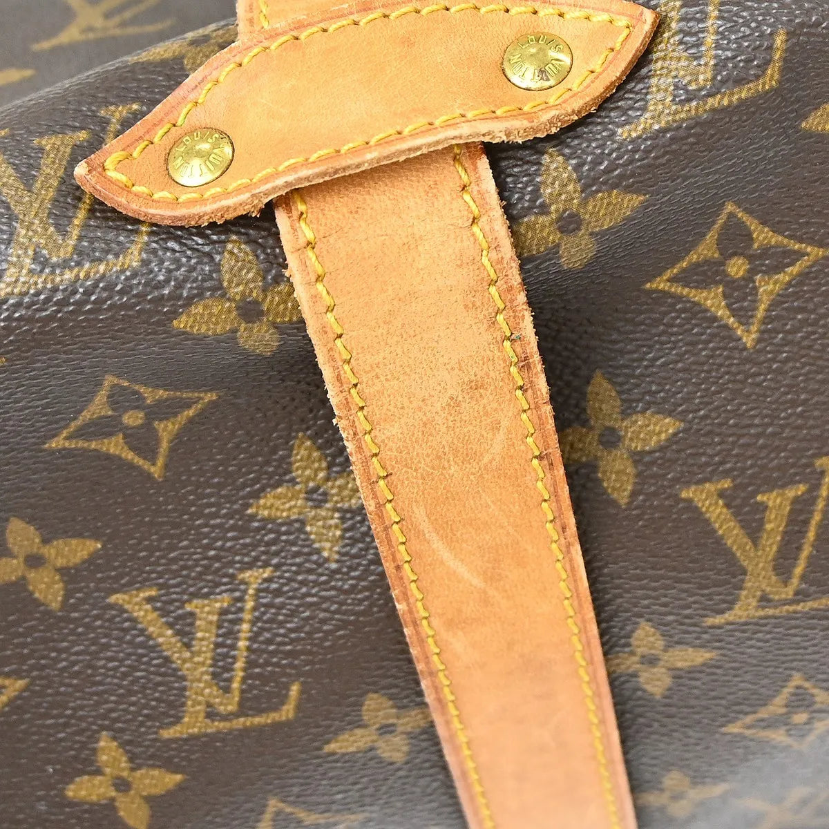 Louis Vuitton Saumur Monogram Canvas Brown Canvas Shoulder Bag Bag (Pre-Owned)